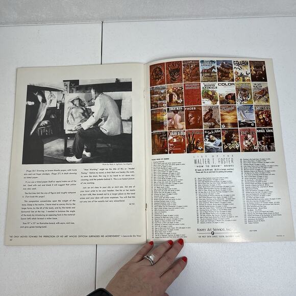 VTG Drawing the Figure Art Book by Russell Iredell Walter Foster Publication - Picture 8 of 9